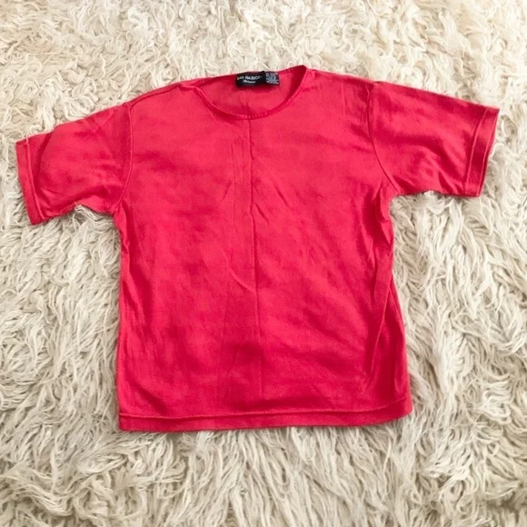 Sag Harbor | Red Short Sleeve Medium Shirt Top Vintage - Picture 8 of 8